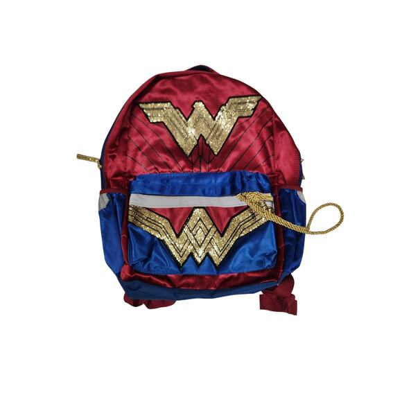 Wonder Woman backpack with gold accents - like new - Picture 1 of 7